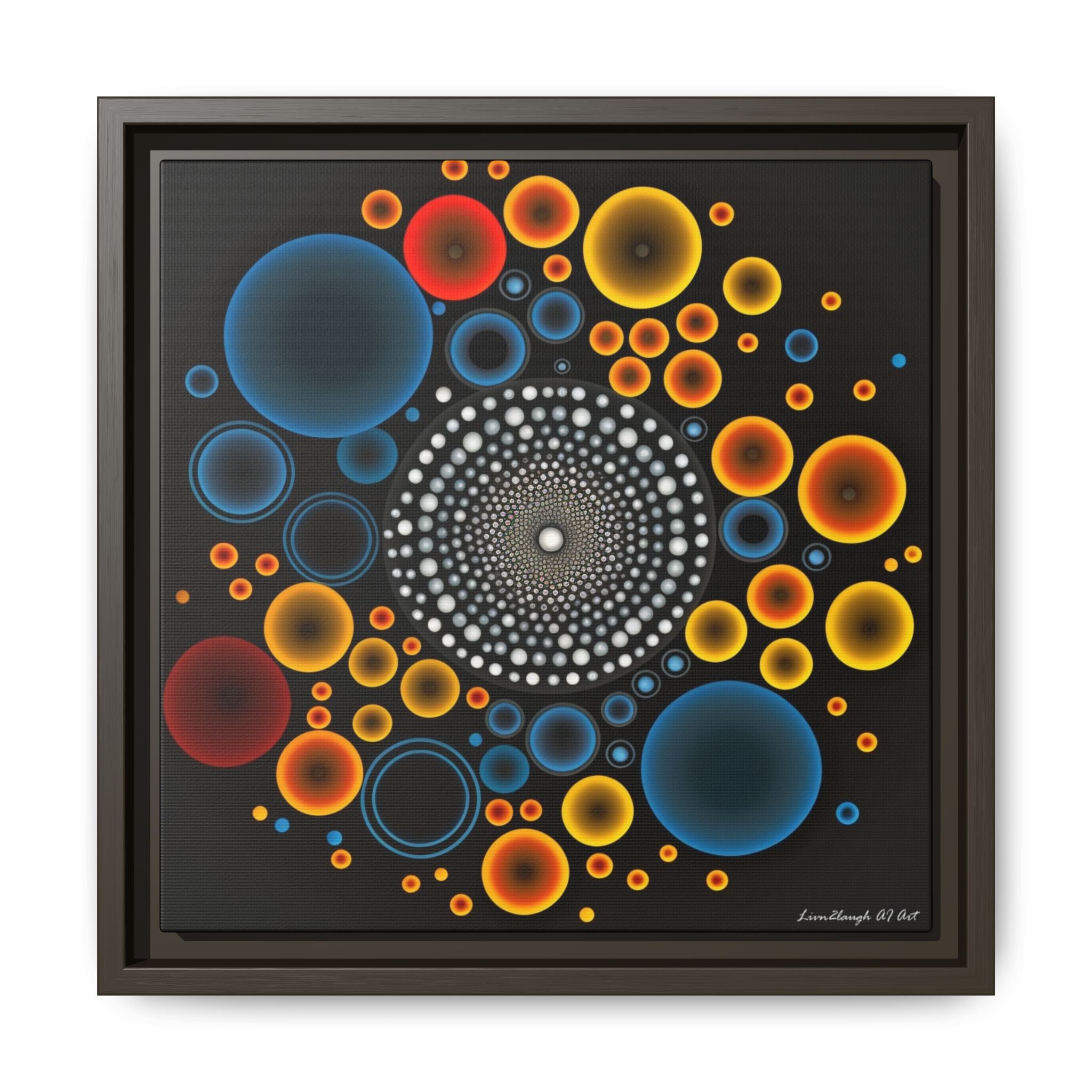 Harmonic Orbits, Matte Canvas, Framed (Multi-color)