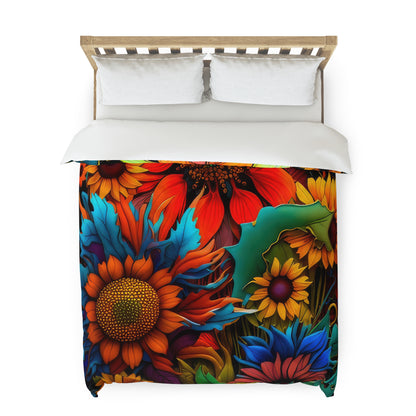 Bold And Beautiful Flowers Style Two Duvet Cover