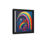 Home Beneath the Rainbow, Art Print — Colorful Modern Wall Canvas
