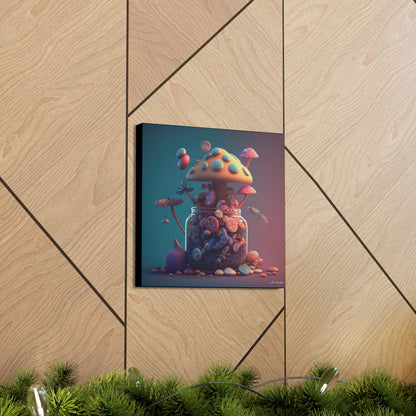 Beautiful Mushroom Luminating Colorful Bliss 10 Canvas Gallery Wraps