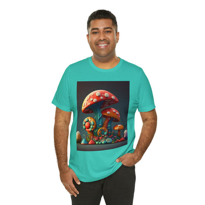 Hippie Mushroom Color Candy Style Design Style 6 Unisex Jersey Short Sleeve Tee