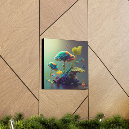 Beautiful Mushroom Luminating Colorful Bliss 6 Canvas Gallery Wraps