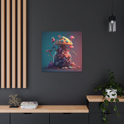 Beautiful Mushroom Luminating Colorful Bliss 10 Canvas Gallery Wraps