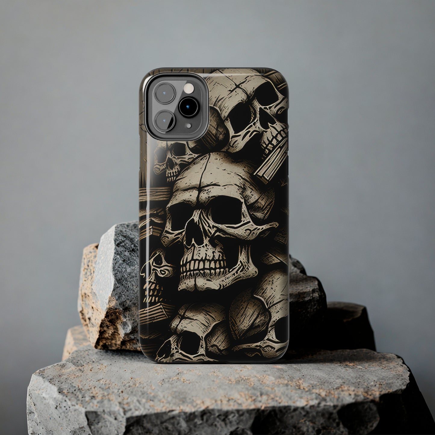 Metallic Chrome Skulls and classic Designed 14 Tough Phone Cases