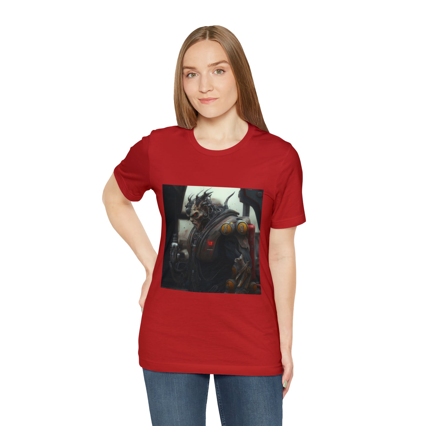 Gasoline Warrior, Large Beefy Warrior Ready For Battle Unisex Jersey Short Sleeve Tee