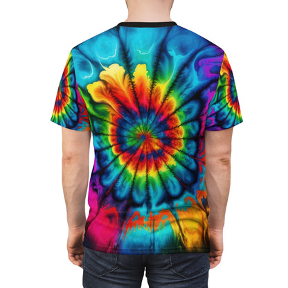 Bold And Beautiful Tie Dye Style Two Unisex Cut & Sew Tee (AOP)