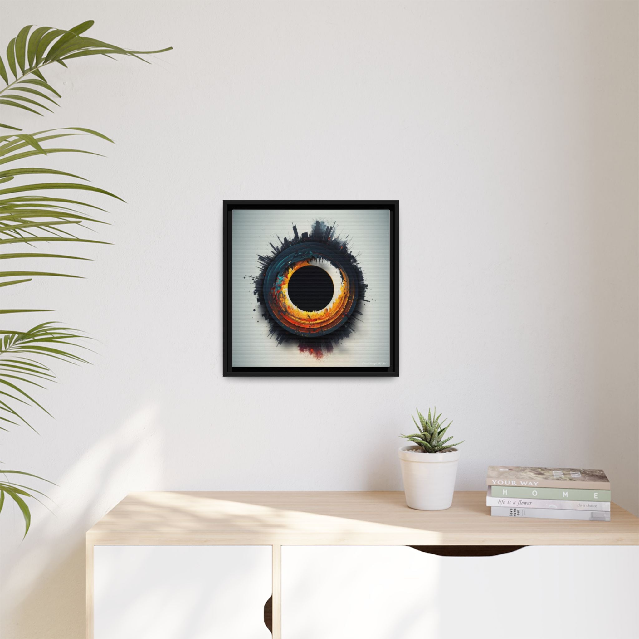 Eclipse of Industry, Art Print — Colorful Modern Wall Canvas