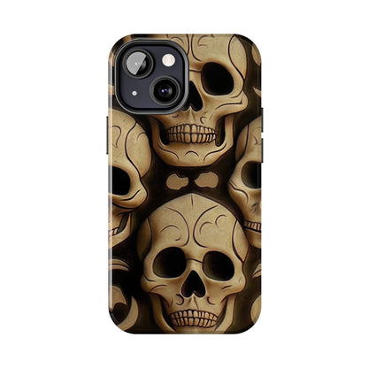 Metallic Chrome Skulls and classic Designed 19 Tough Phone Cases