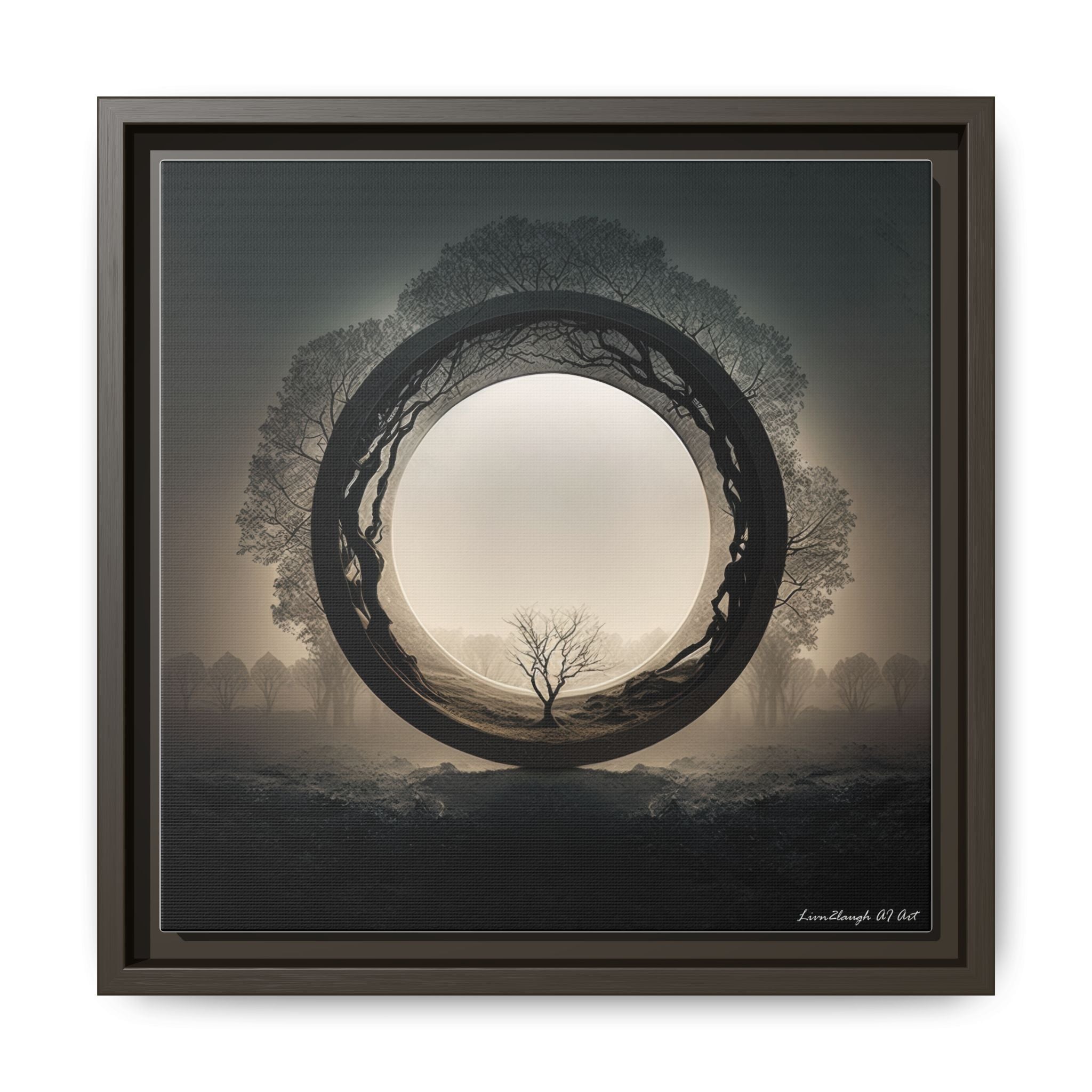 Circle of Stillness, Art Print — Colorful Modern Wall Canvas