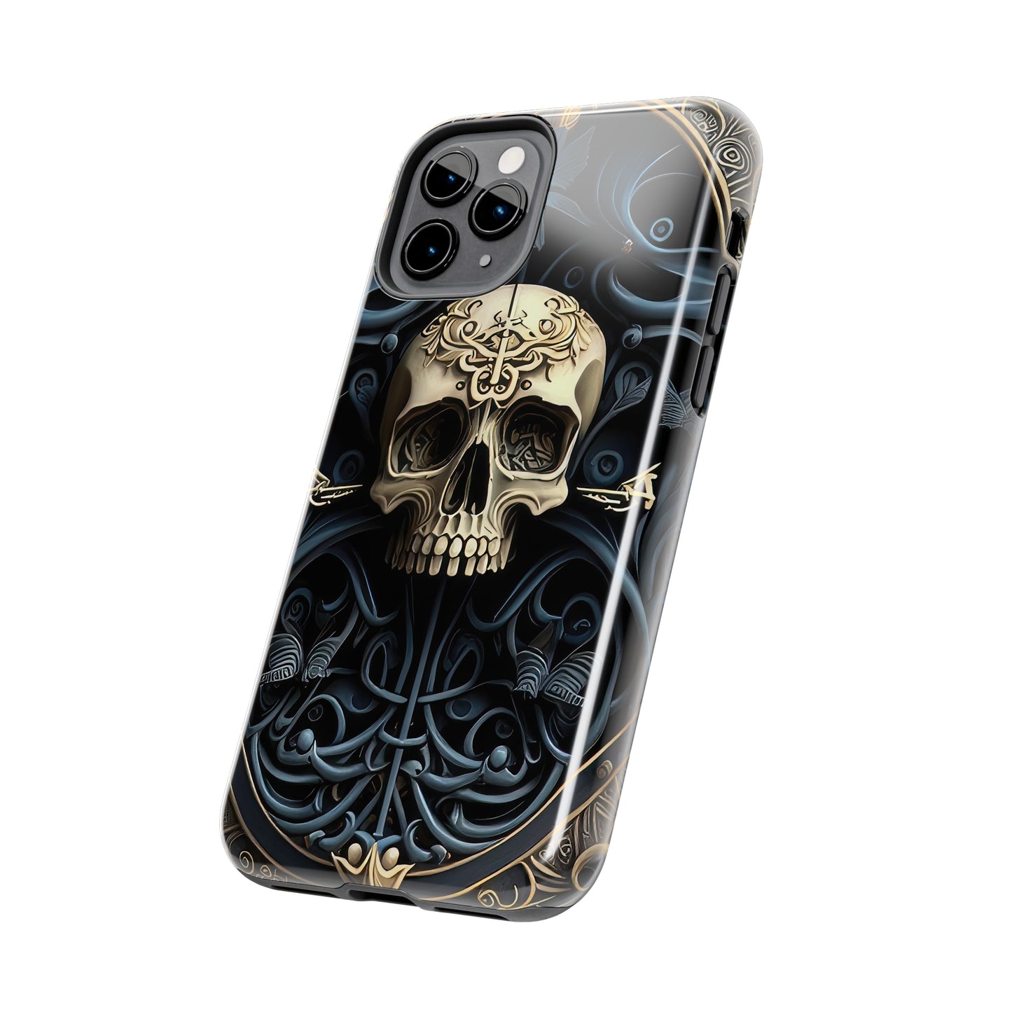 Metallic Chrome Skulls and classic Designed 6 Tough Phone Cases