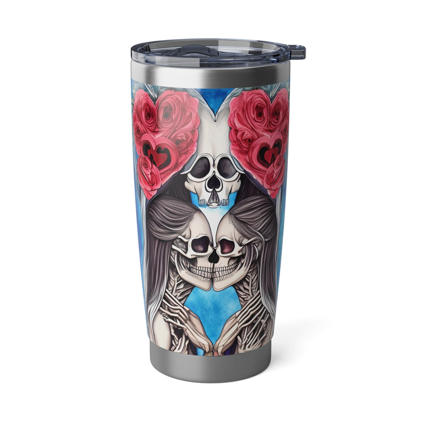 Love Shows No Time Boundaries Skulls,  Loewenkind Creations Vagabond 20oz Tumbler