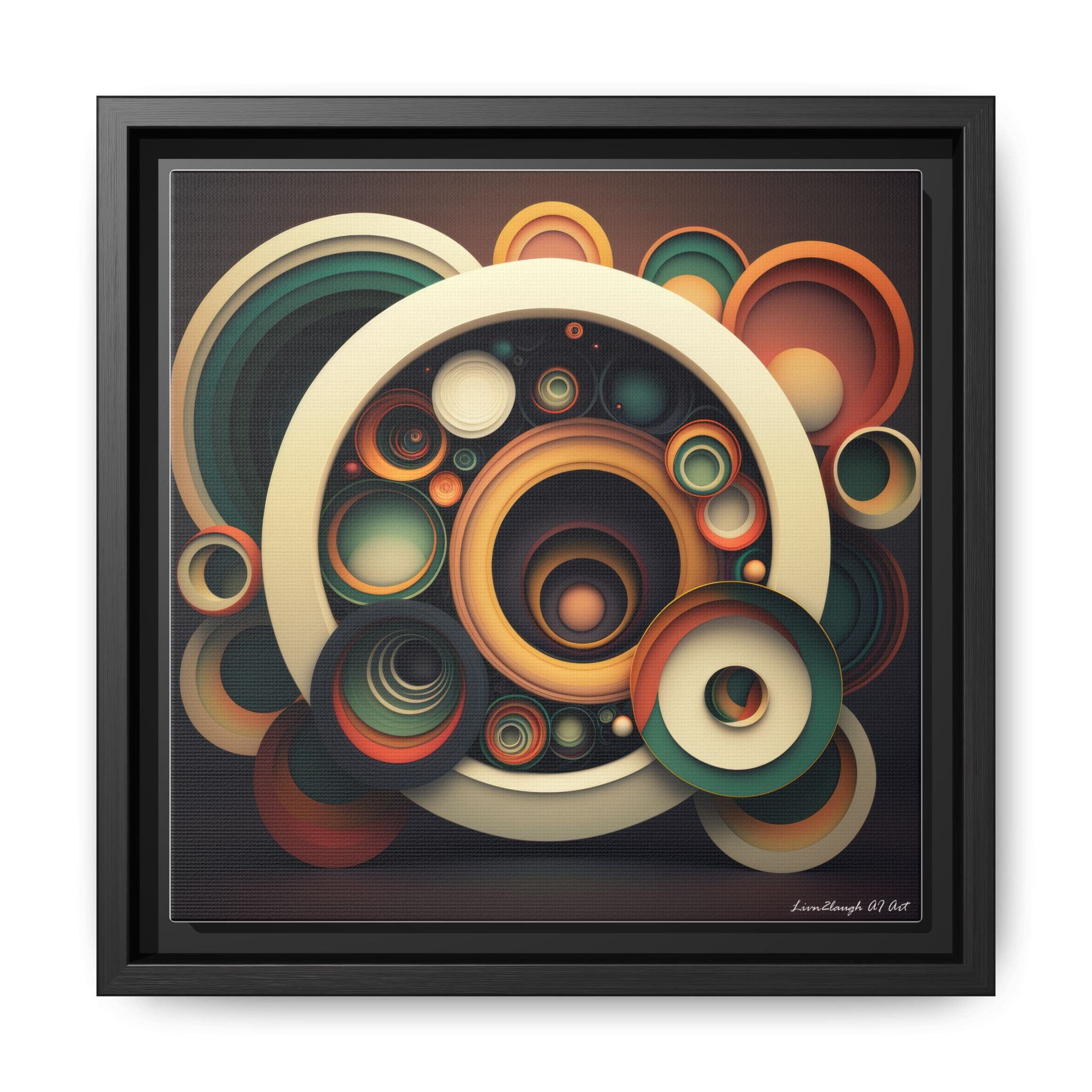 Inner Resonance, Art Print — Colorful Modern Wall Canvas
