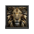 Lion Of The Jungle, Black or Brown Jewelry Box