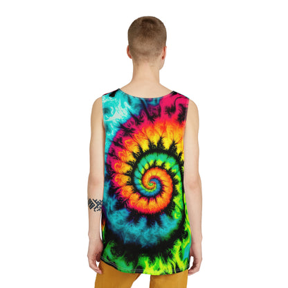 Bold And Beautiful Tie Dye Style Three Men's Tank (AOP)