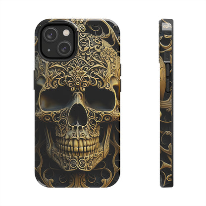 Metallic Chrome Skulls and classic Designed 4 Tough Phone Cases