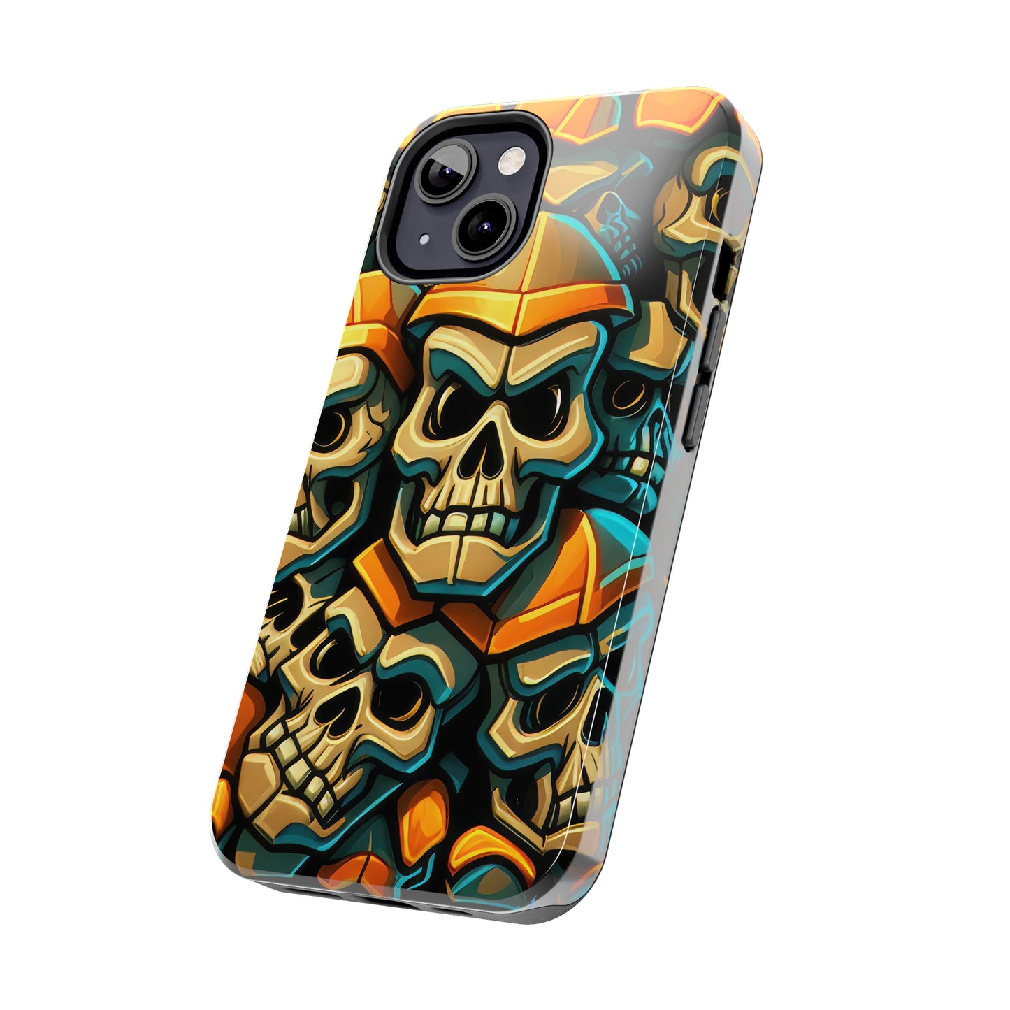 Metallic Chrome Skulls and classic Designed 16 Tough Phone Cases