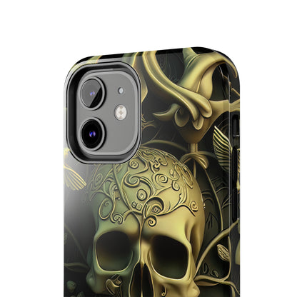 Metallic Chrome Skulls and classic Designed 3 Tough Phone Cases