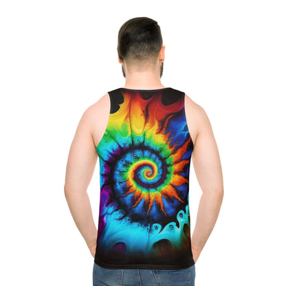 Bold And Beautiful Tie Dye Style Two 4 Unisex Tank Top (AOP)