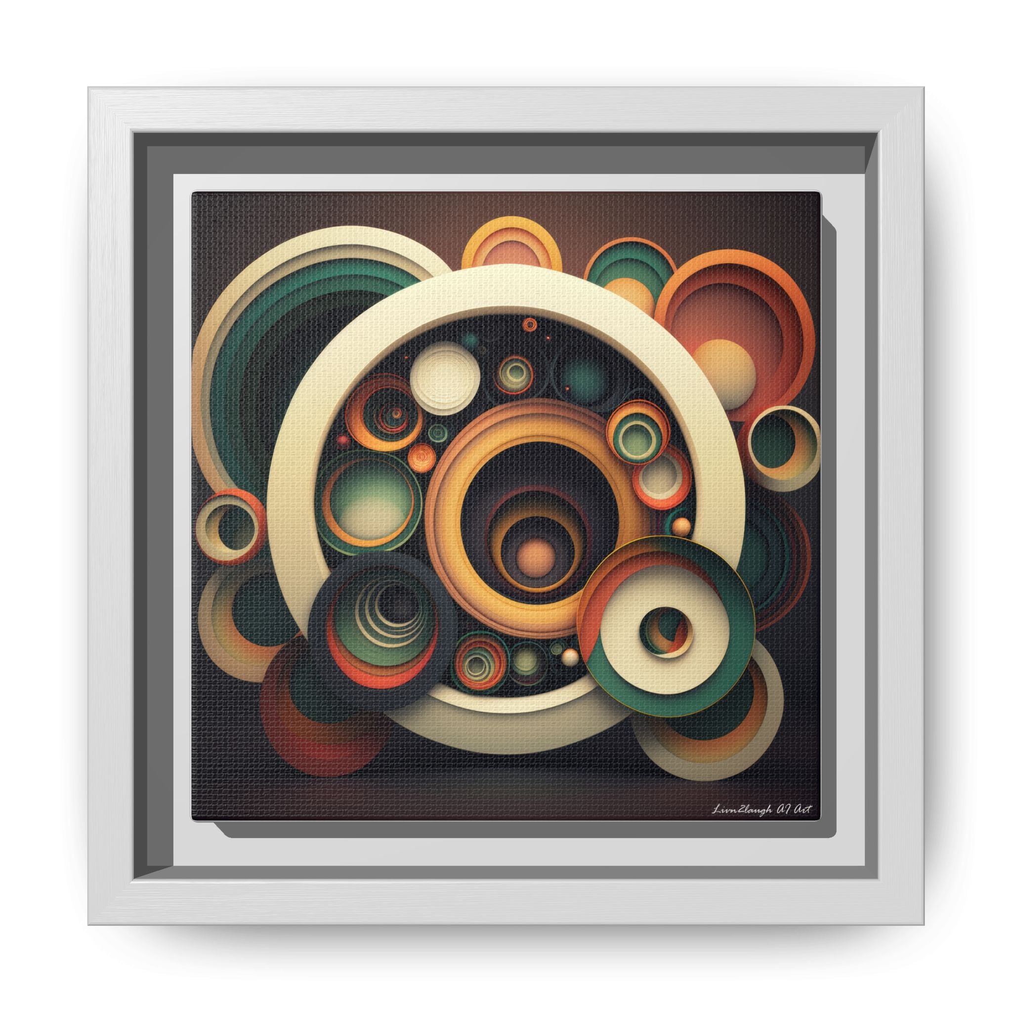 Inner Resonance, Art Print — Colorful Modern Wall Canvas