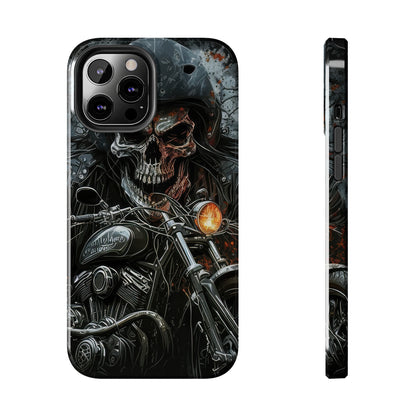 Skull Motorcycle Rider, Ready to Tear Up Road On Beautiful Bike 6 Tough Phone Cases