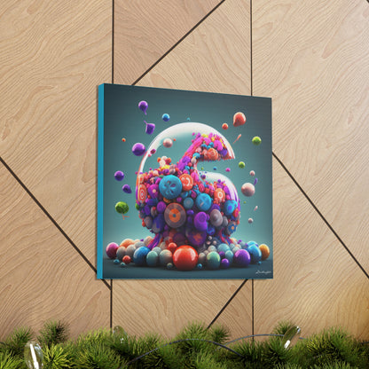 Candy Gummy Colorful Candy Like Jar Bliss Canvas Gallery Wraps