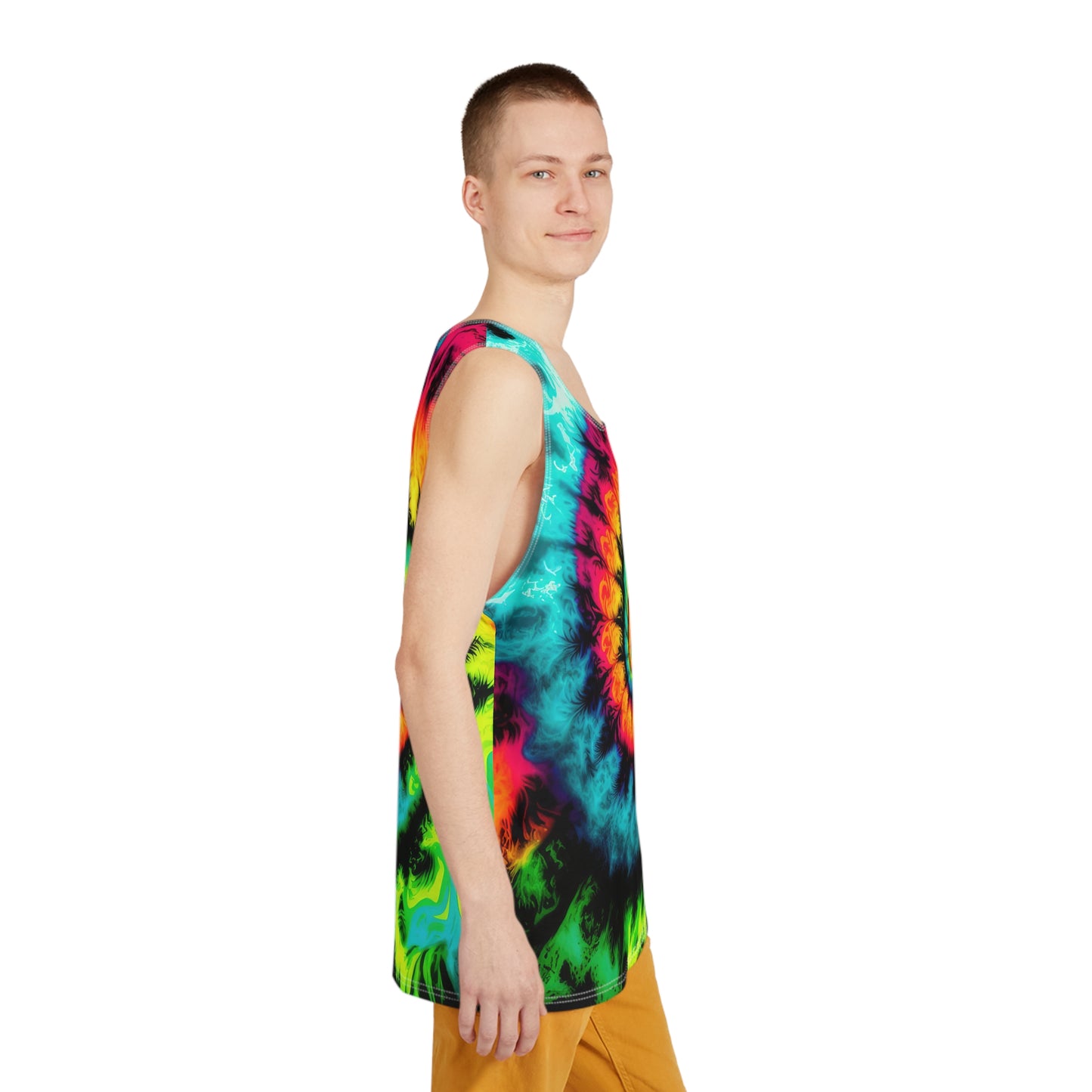 Bold And Beautiful Tie Dye Style Three Men's Tank (AOP)