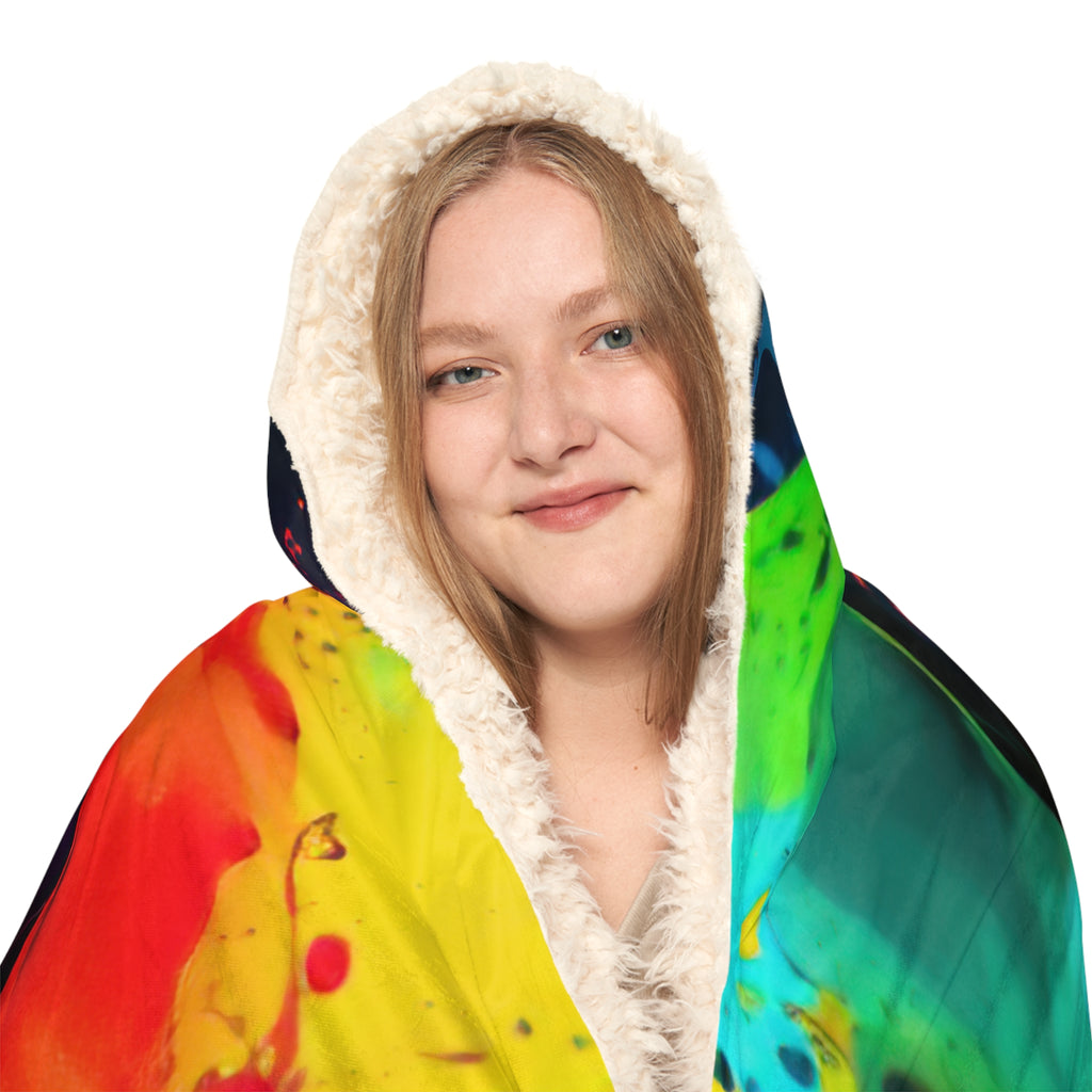 Tie Dye 3 Skulls Heads Style One Snuggle Blanket