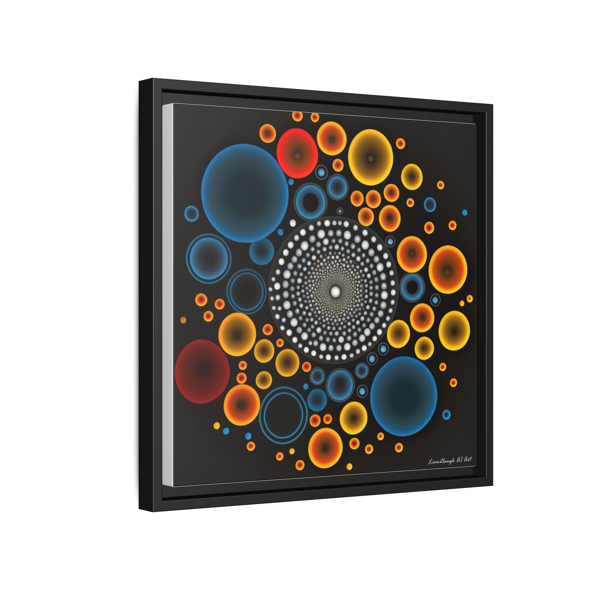 Gilded Tide, Art Print — Colorful Modern Wall Canvas