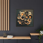 Concentric Harmony, Art Print — Colorful Modern Wall Canvas