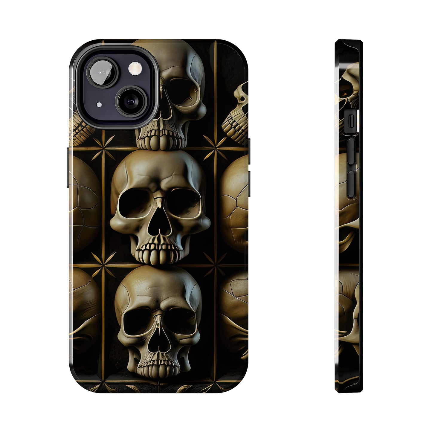 Metallic Chrome Skulls and classic Designed 19 Tough Phone Cases