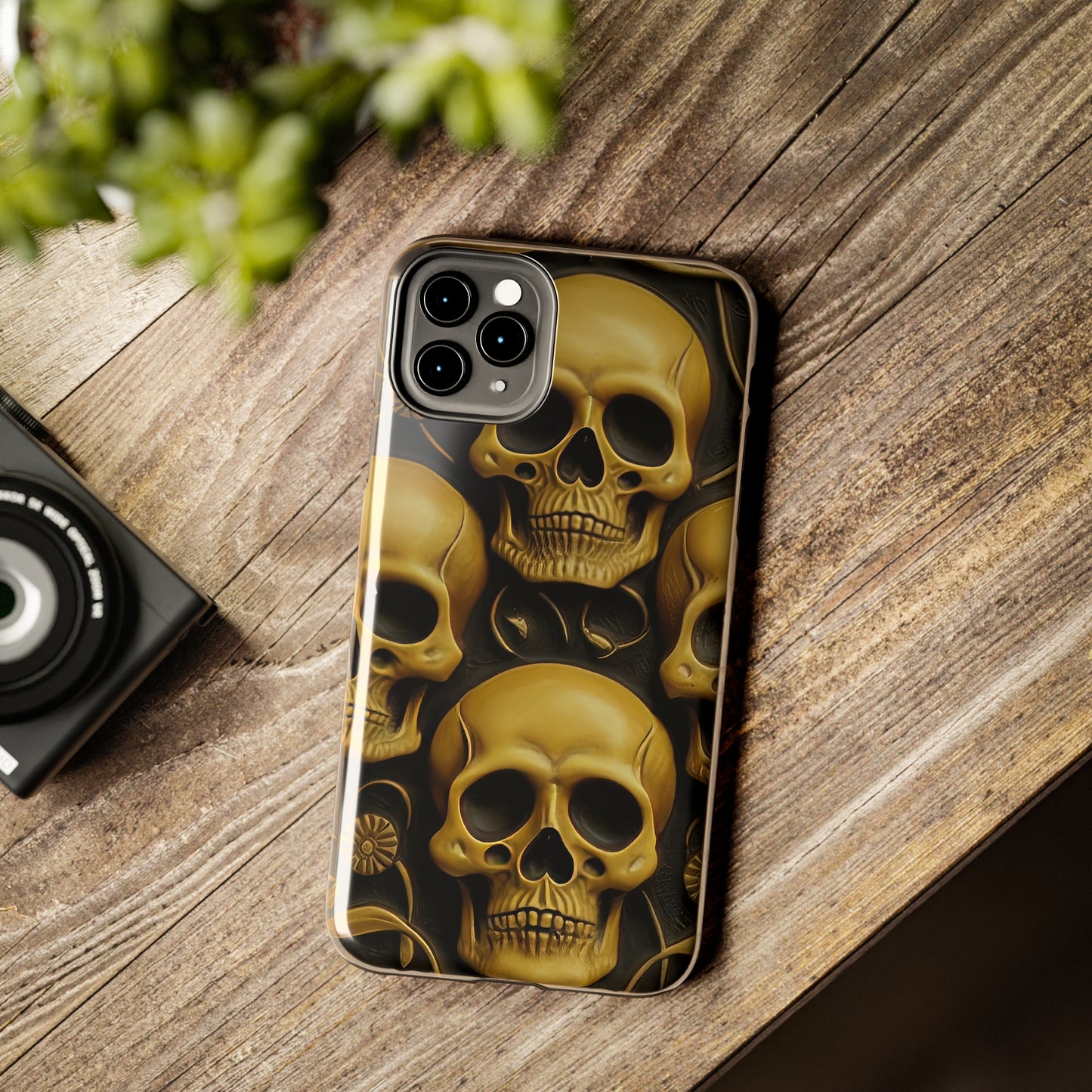 Metallic Chrome Skulls and classic Designed 18 Tough Phone Cases