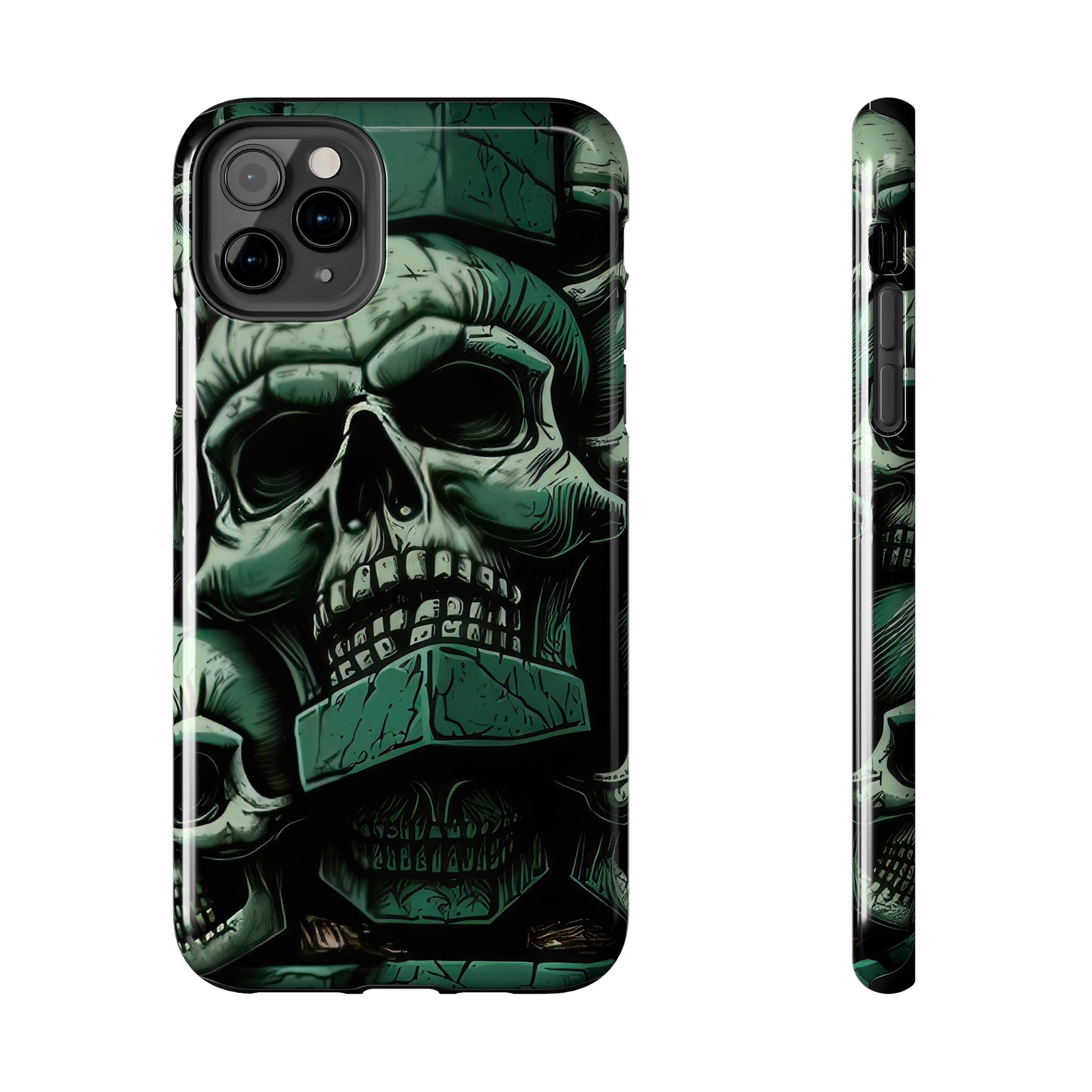 Metallic Chrome Skulls and classic Designed 15 Tough Phone Cases