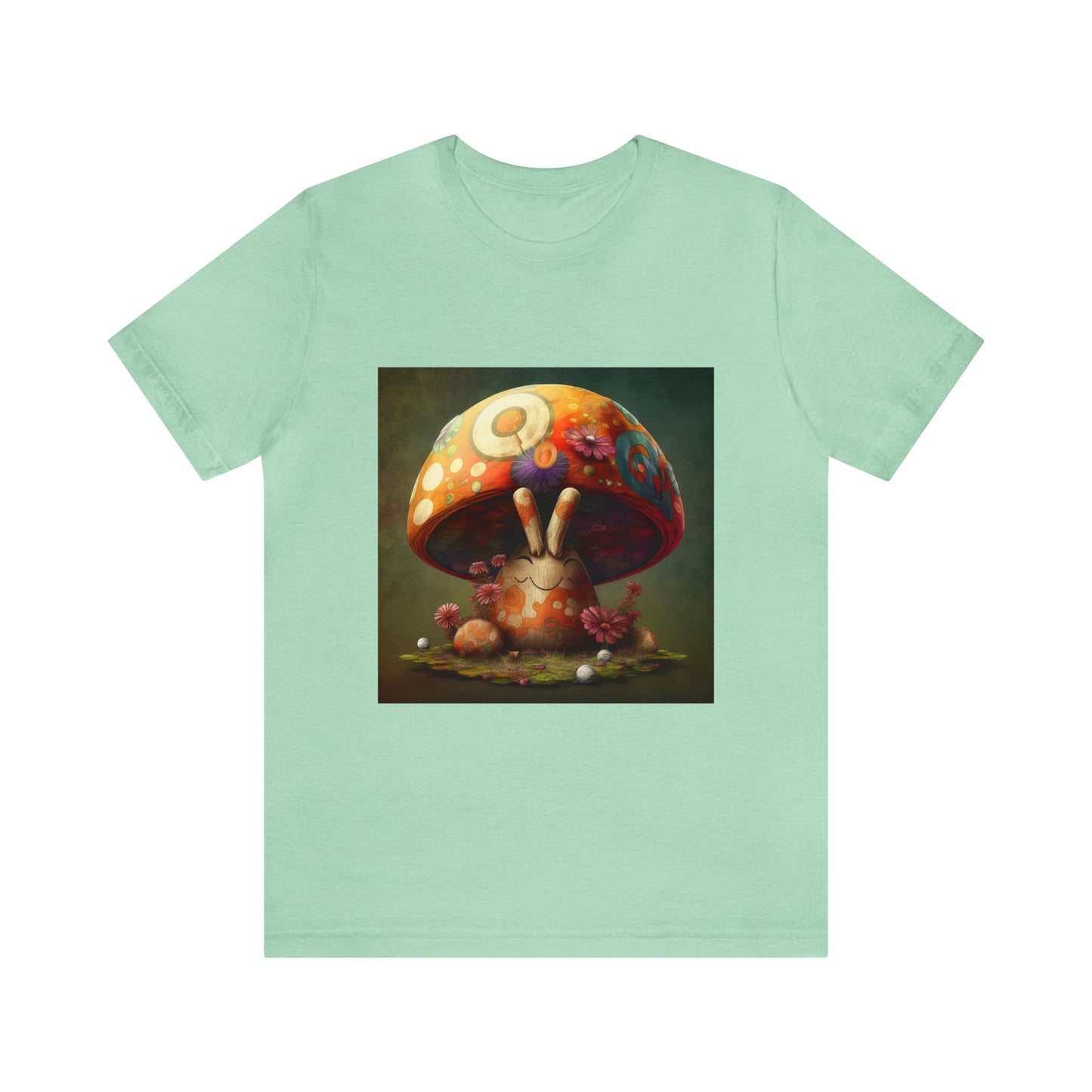 Hippie Mushroom Color Candy Style Design Style 8 Unisex Jersey Short Sleeve Tee