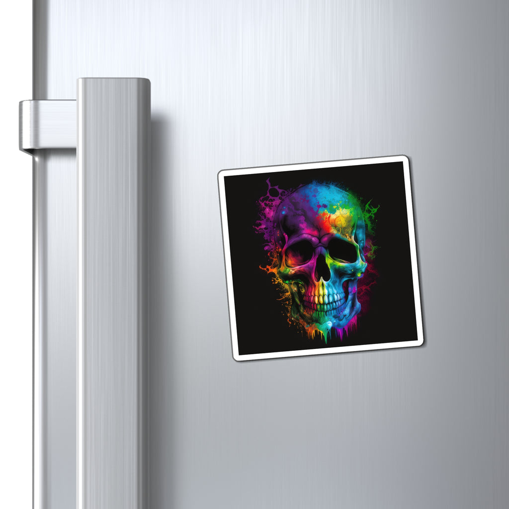 Bold And Beautiful Tie Dye Skulls, Style 5 Magnets