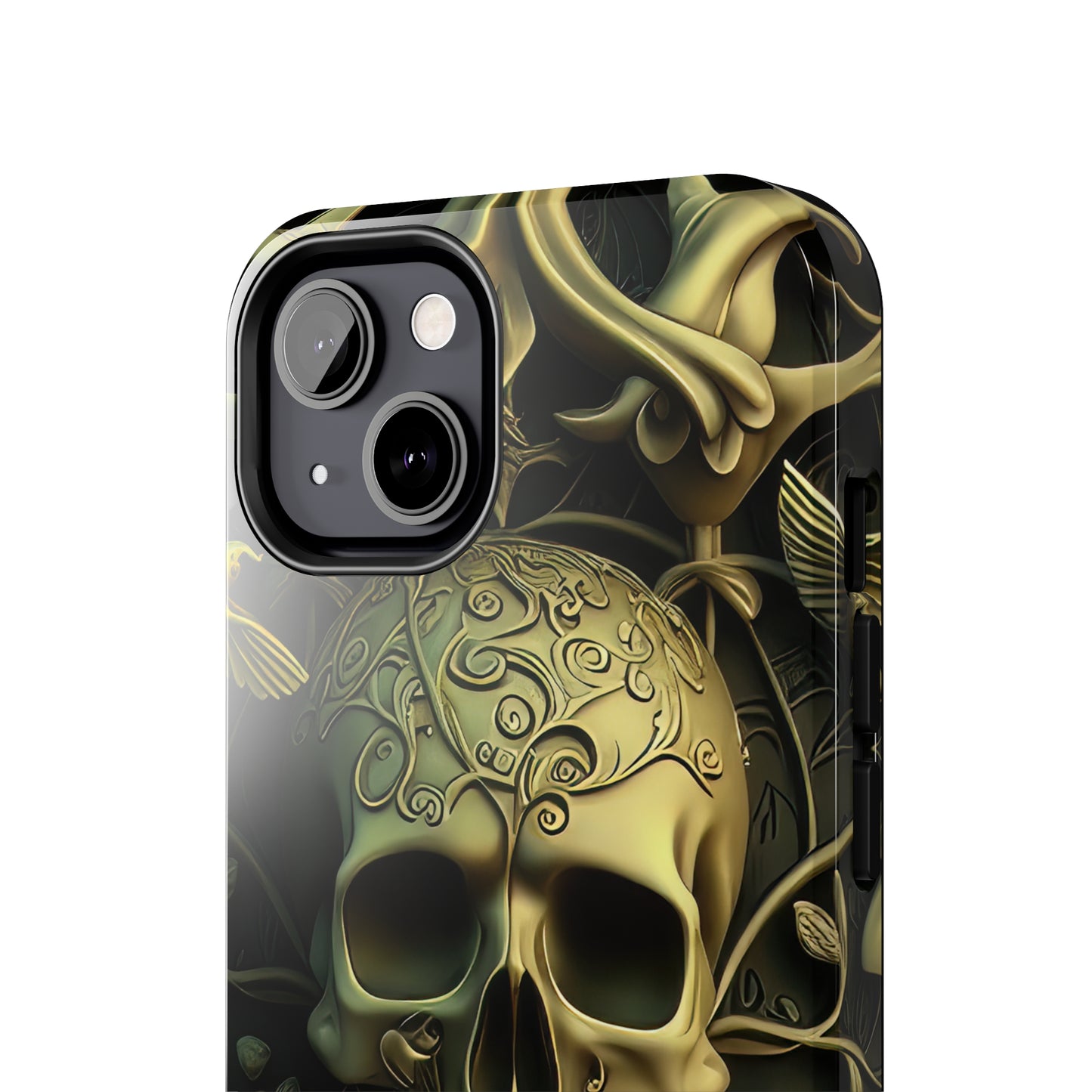 Metallic Chrome Skulls and classic Designed 3 Tough Phone Cases