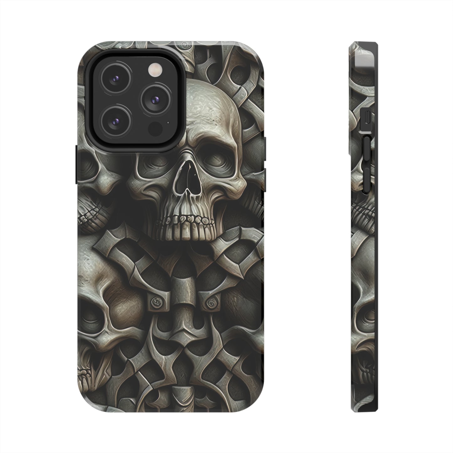 Metallic Chrome Skulls and classic Designed 19 Tough Phone Cases