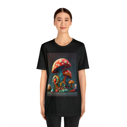 Hippie Mushroom Color Candy Style Design Style 6 Unisex Jersey Short Sleeve Tee