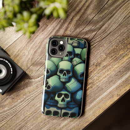 Metallic Chrome Skulls and classic Designed 10 Tough Phone Cases
