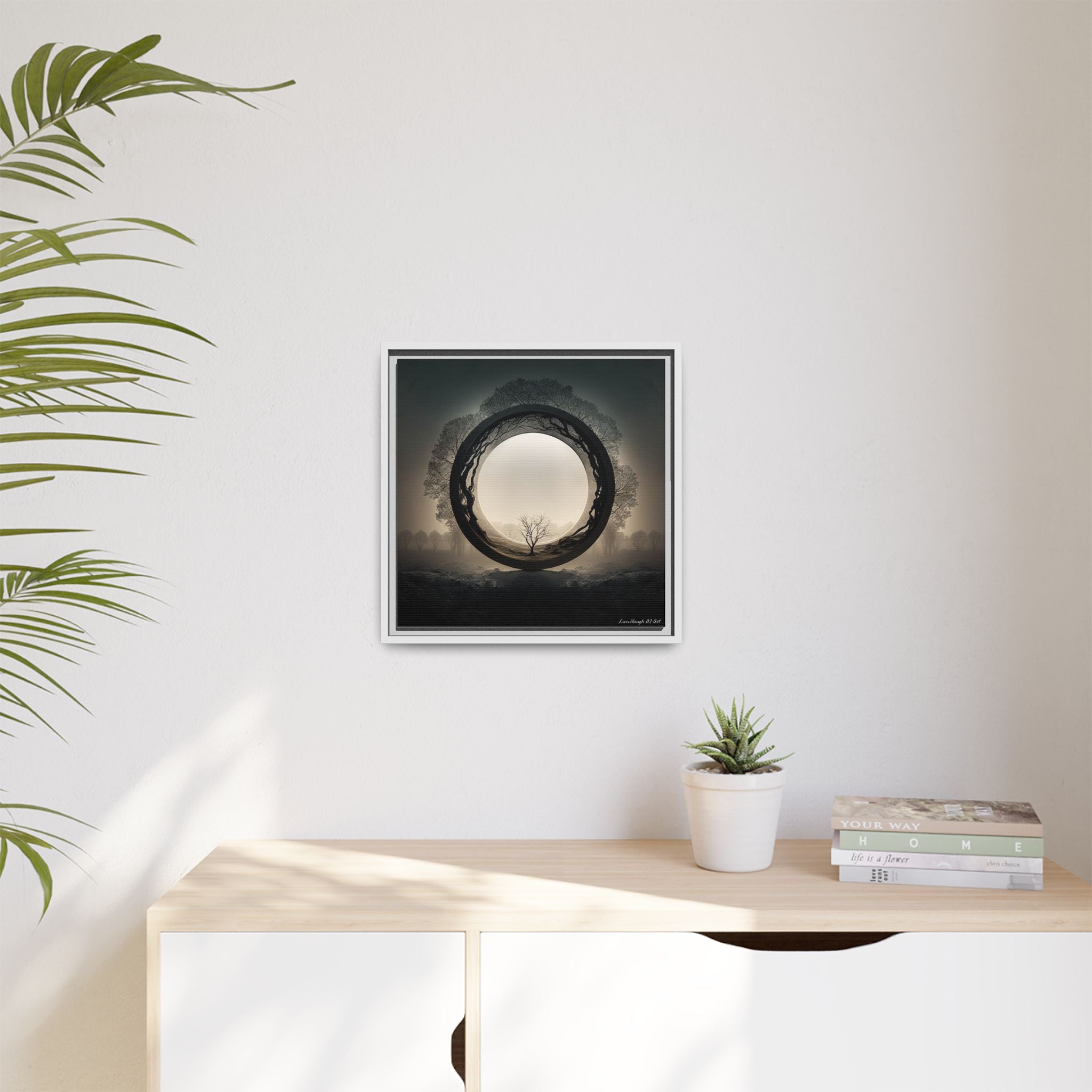 Circle of Stillness, Art Print — Colorful Modern Wall Canvas