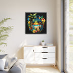 Island Rhythm at Dusk, Art Print — Colorful Modern Wall Canvas