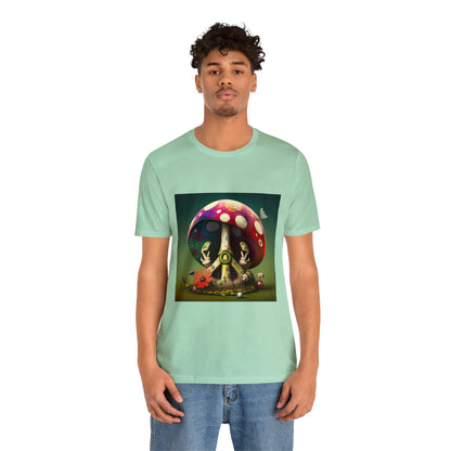 Hippie Mushroom Color Candy Style Design Style 9 Unisex Jersey Short Sleeve Tee