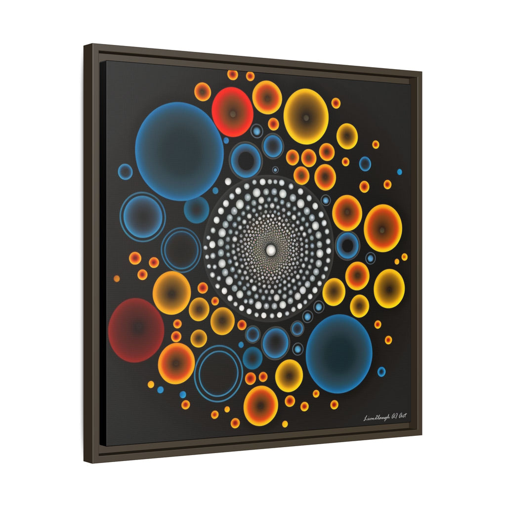 Harmonic Orbits, Matte Canvas, Framed (Multi-color)