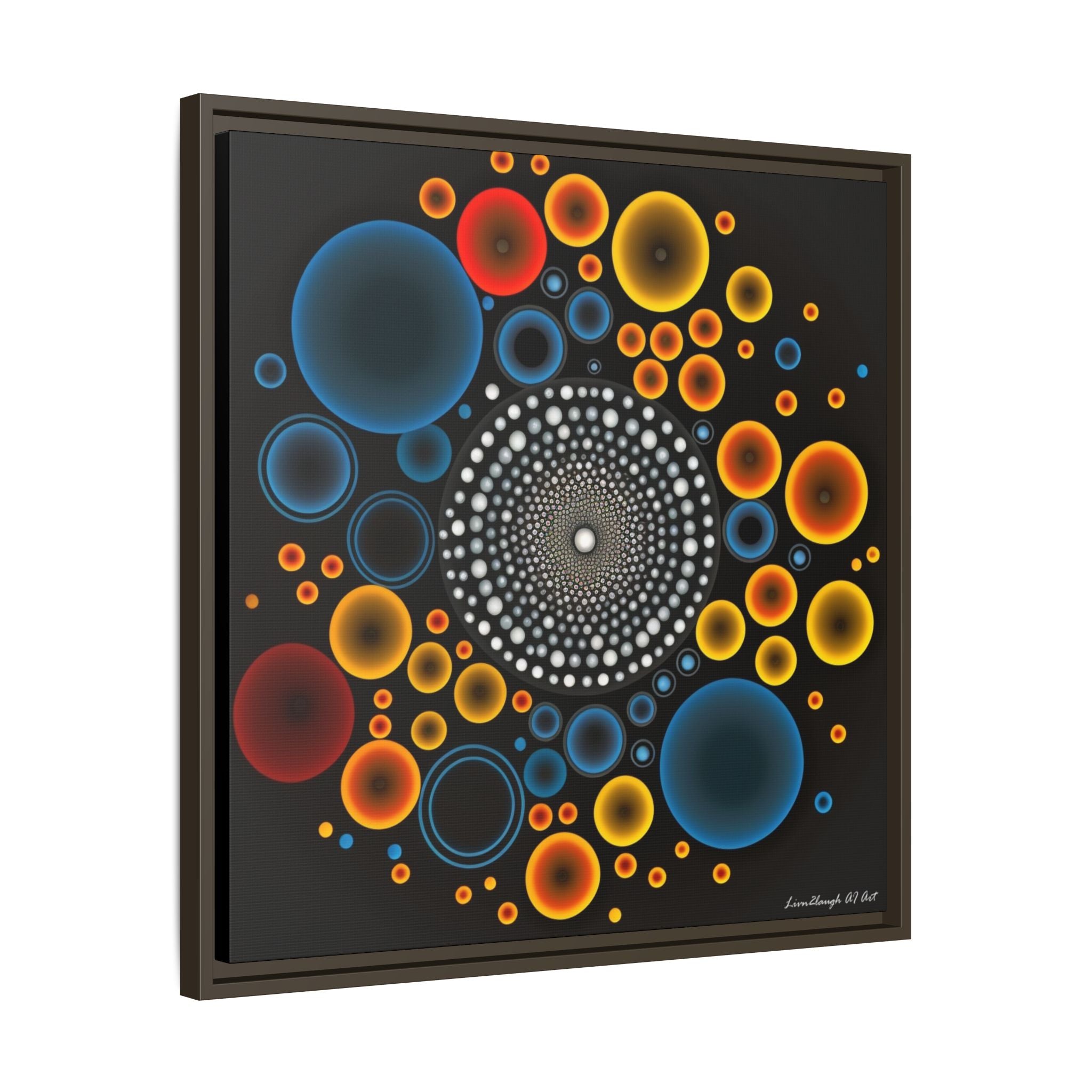Harmonic Orbits, Matte Canvas, Framed (Multi-color)