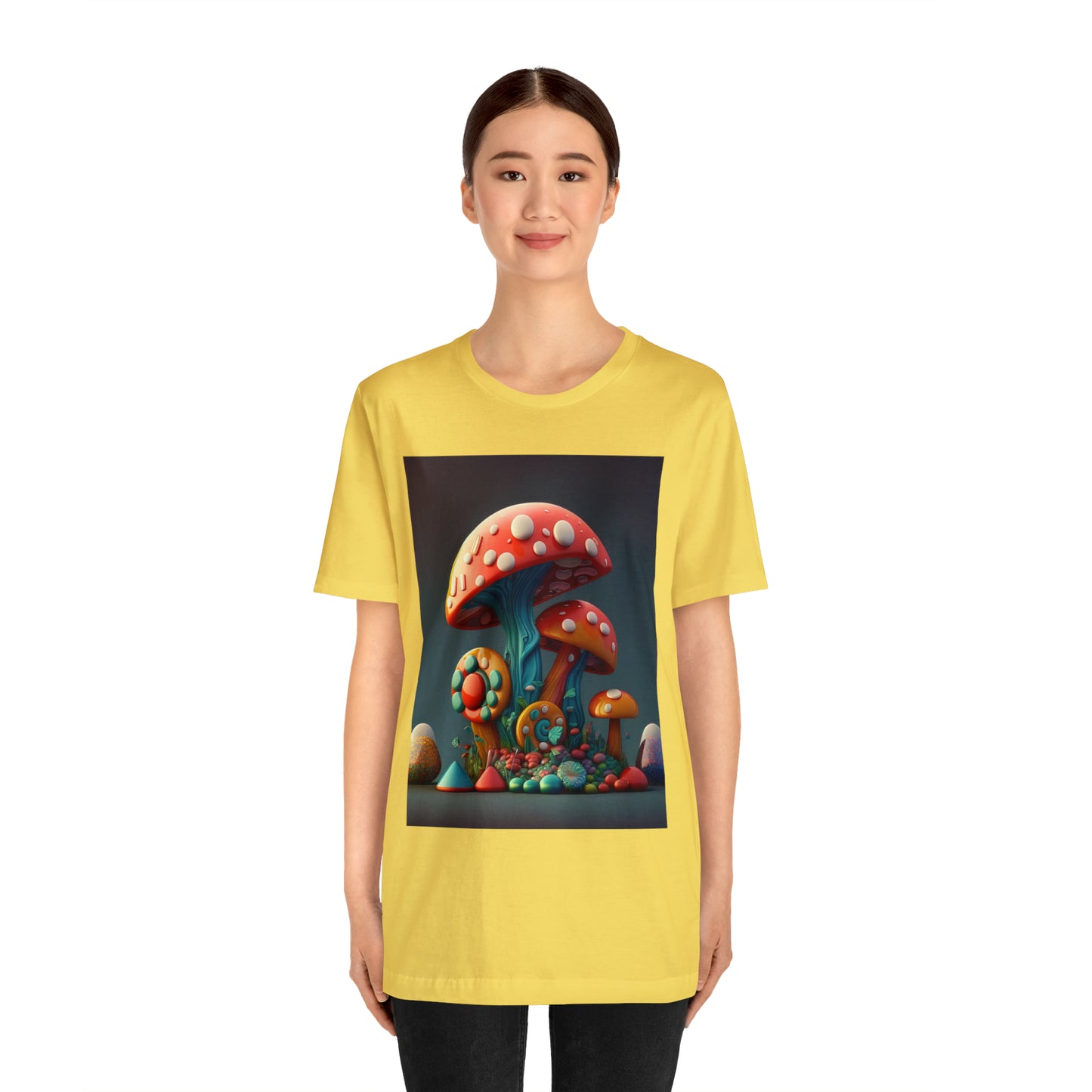 Hippie Mushroom Color Candy Style Design Style 6 Unisex Jersey Short Sleeve Tee