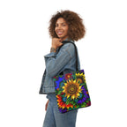 Bold And Beautiful Flowers Style Four Polyester Canvas Tote Bag (AOP)