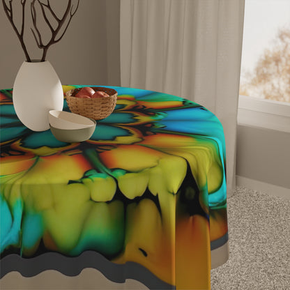 Bold And Beautiful Tie Dye B 3 Tablecloth
