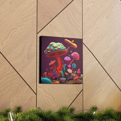 Beautiful Mushroom Luminating Colorful Bliss 2 Canvas Gallery Wraps