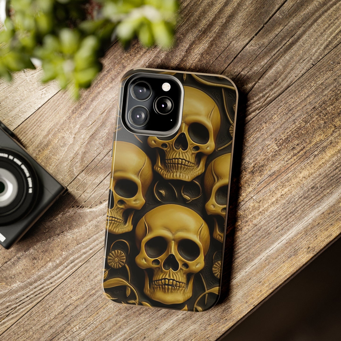 Metallic Chrome Skulls and classic Designed 18 Tough Phone Cases