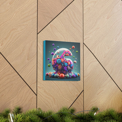 Candy Gummy Colorful Candy Like Jar Bliss Canvas Gallery Wraps