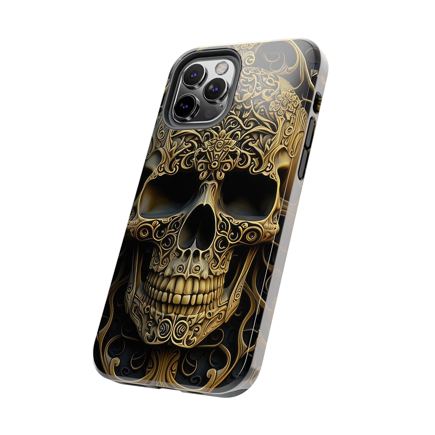 Metallic Chrome Skulls and classic Designed 4 Tough Phone Cases